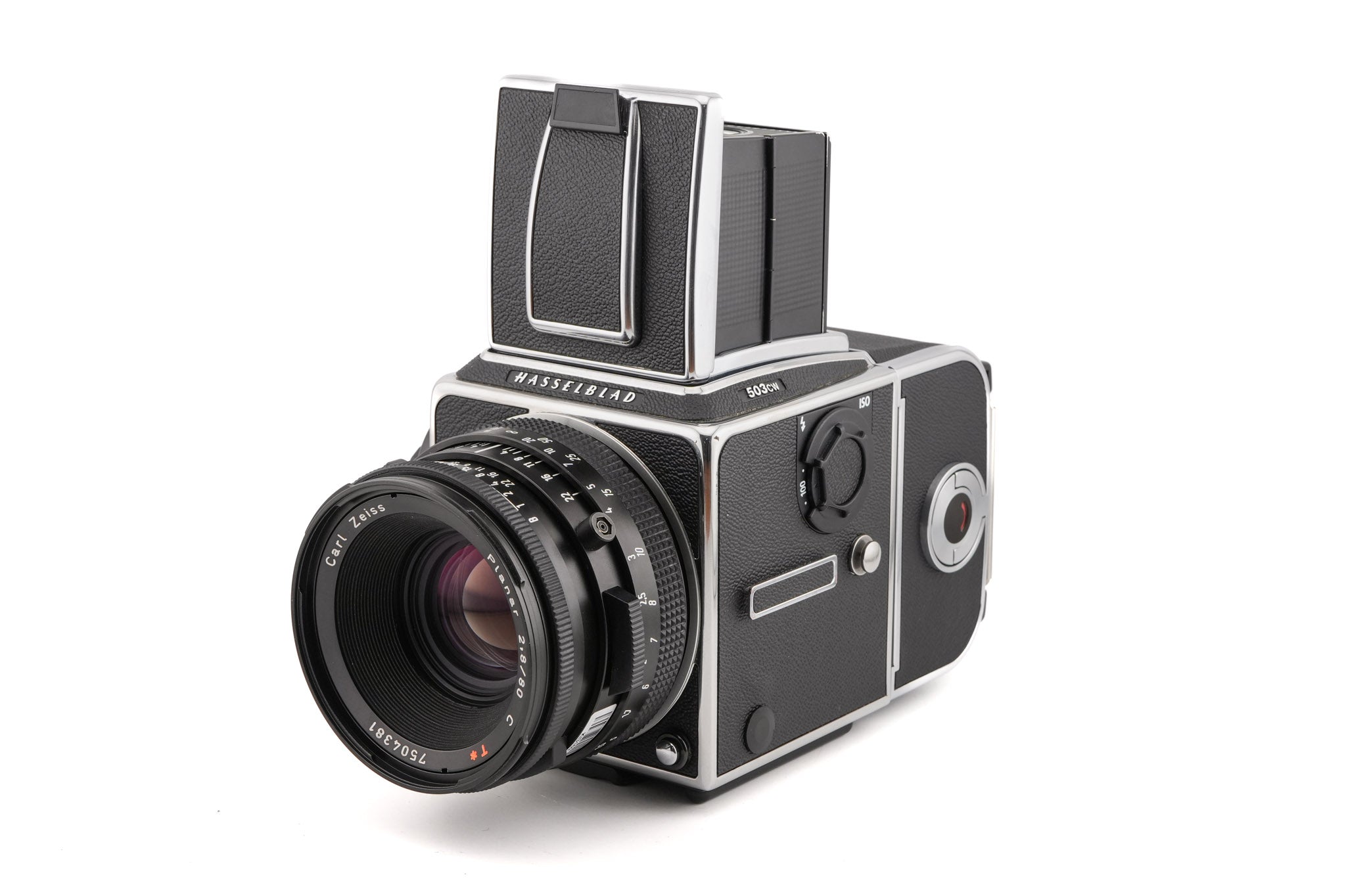 装有 Planar 镜头和腰平取景器的 Hasselblad 503CW